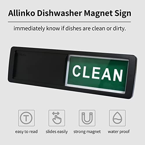 Магет-знак за съдомиялна машина Allinko Premium Clean Dirty, Нов Индикатор за съдомиялна машина с голям пързалка 2022 г. съобщение