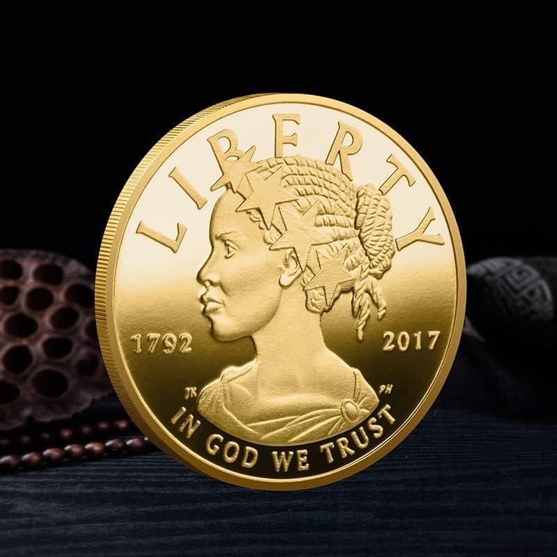 монета на Свободата 30 мм * 2 мм Златна Монета с Релефни Възпоменателна Монета Американски Орел Монети на САЩ в БОГ, на когото МОЖЕМ