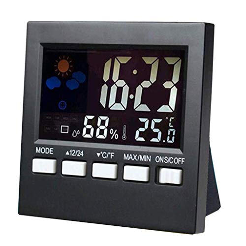 Стаен Термометър WXYNHHD - Измерване на температурата и влажността в помещението, Домакински Електронен Термометър-Влагомер с Будилник