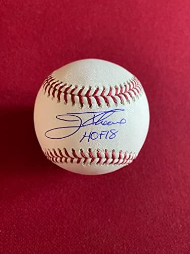 Официален бейзбол с надпис Джим Том на автограф (JSA) HOF (Реколта) - Бейзболни топки с автографи