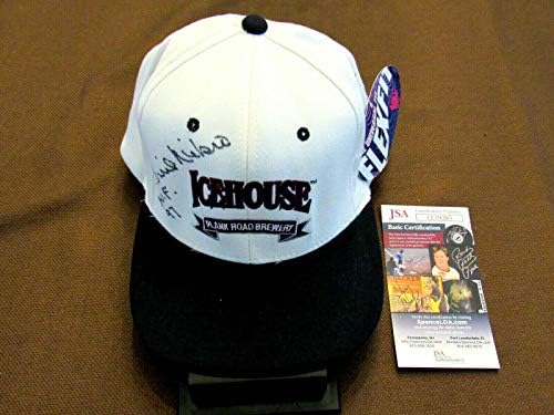 Phil Niekro Hof 97 Atlanta Braves Автографированная бейзболна шапка За пивоварна Icehouse Jsa - Шапки С автограф