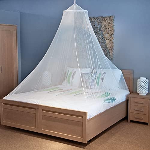 Mosquito net, за да едноспални легла и легла King-Size – Напълно затворен престилка за пътуване или декорация – Безплатен чанта,