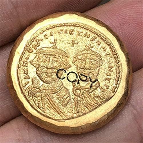 Монета на Повикване на Византийската Империя Солидус 626-629 Копирни Монети 21 MM Копирна колекция Подаръци Колекция от Монети