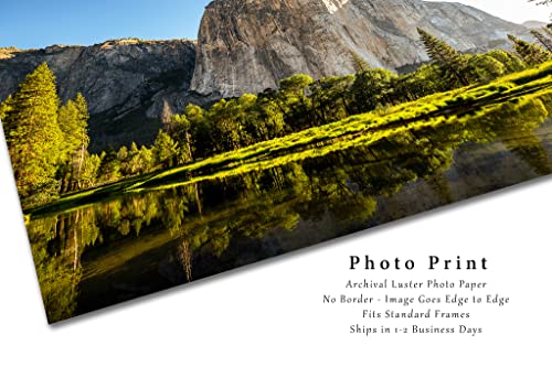 Снимка на Сиера Невада, Принт (без рамка), Картината на Ел Капитан лятна сутрин в национален парк Йосемити, Калифорния, на Западната