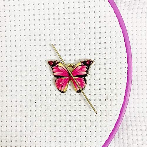 Игольница-пеперуда за Бродерия на кръстат бод, Симпатичен Модел от Магнитна игла за Бродерия Кръстопът