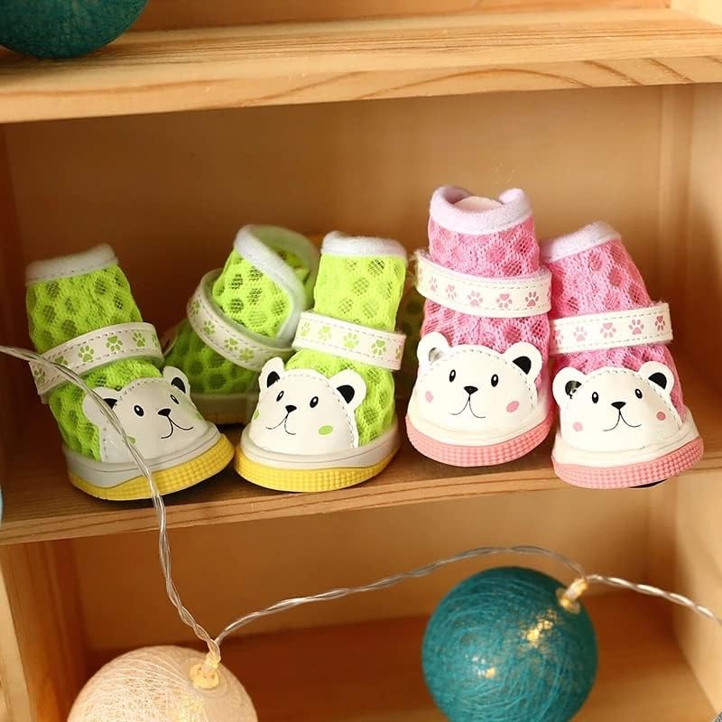 Обувки LEPSJGC, дишаща мрежа обувки, подходяща за малки и средни домашни любимци, градинска обувки (Цвят: D, код размера: 4)