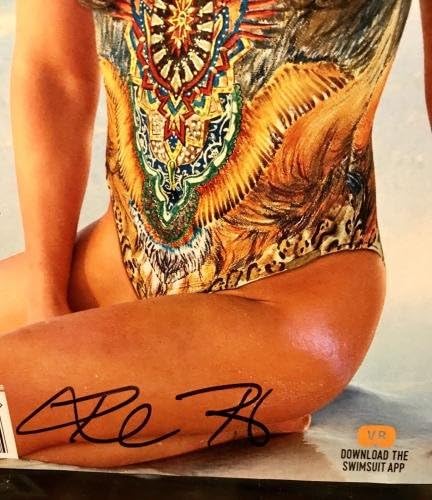 РОНДА РОСИ ПОДПИСА АВТОГРАФ В СПИСАНИЕ SPORTS ILLUSTRATED SWIMSUIT MAGAZINE Jsa - Списания UFC с автограф