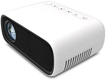 Мини проектор WIONC за видео Full HD 1080P Преносим проектор YG-280 Проектор мултимедиен плейър, за домашно кино (Цвят: бял, размер: