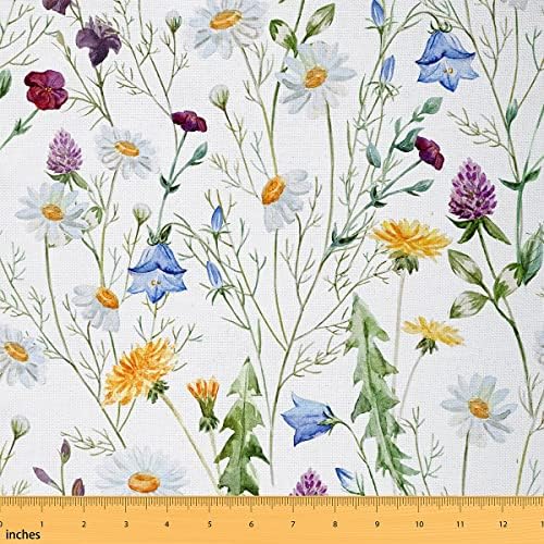 Floarl Fabric by The Yard, Плат за тапицерията на столовете с Шарени цветя във фермата, Плат за градина, ферма за Цветя Ботаническая