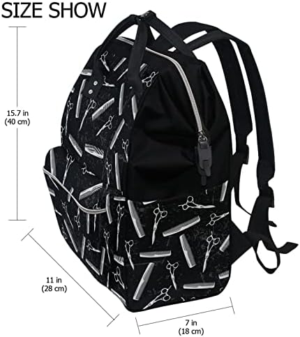 Раница-чанта за памперси DerlonKaje, Водоустойчив, с Голям Капацитет, Многофункционална Раница За Пътуване, Чанта за Фризьор