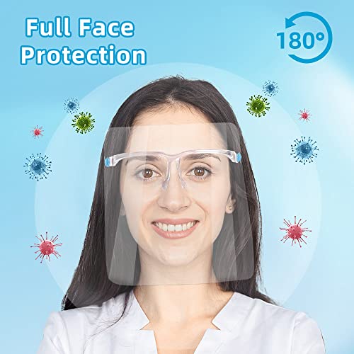 PANOPTX 200 БР Защитна Маска за Лице с Рамки за Очила Множество Противотуманная Маска За Лице Прозрачна Защитна Маска за цялото