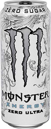 Енергийна напитка Monster Energy Zero Ultra без захар, 16 течни унции (опаковка от 24 броя)