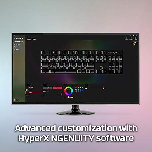 HyperX Alloy Origins - Ръчна детска клавиатура, програмно управлявана осветление и макросъемка, Компактен форм-фактор, led осветление
