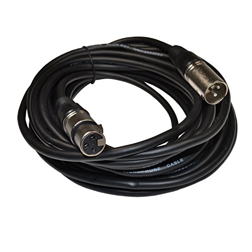 Микрофон кабел HQRP XLR-XLR (3-пинов M/F, 25 фута) за микрофони Shure SM87A, SM48 Sun Meter