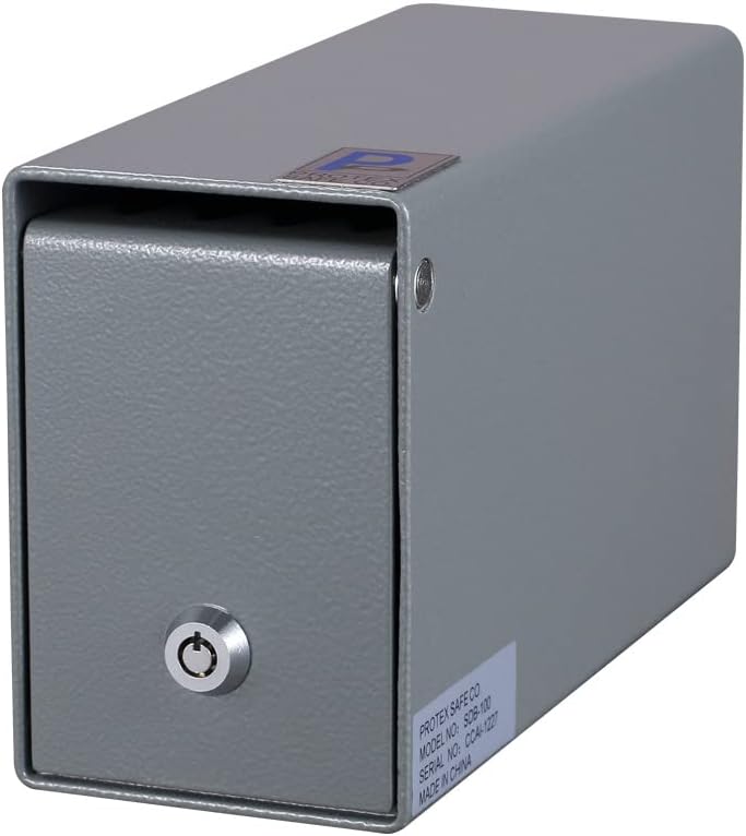 Protex Safe Сейф Protex Drop Box Safe (SDB-100) -черен, за пари, чекове и пликове, Пильчатая преграда за защита на гнезда, покритие