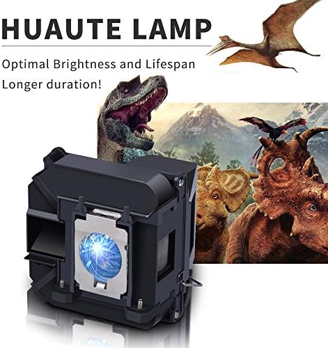 Huaute ELPLP68/V13H010L68 Замяна Лампа на проектора с корпус за Epson EH-TW5900 TW5910 TW6000 TW6100 H421A H450A H501a Powerlite