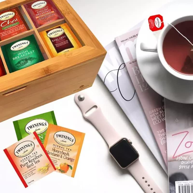 Билков Червен чай Twinings of London Pure Rooibos, Вкусен аромат, с Естествена Сладост, Пурпурен цвят на чай, Подбрани ръчно Чаени