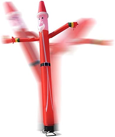 Hi Suyi Надуваема Тръба Човек да Взриви Небето Куклен Танцьор 20 фута (без Вентилатор) Забавен Луд Дядо Коледа за Коледа Бизнес,