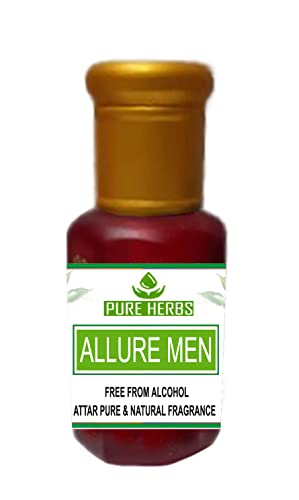 Аромат за мъже Pure Herbs ALLURE Без алкохол, За мъже, Унисекс, Подходящ за специални случаи, партита и ежедневна употреба 10 мл
