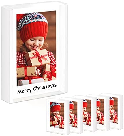 Мини Акрилни рамки за снимки Umtiti 2 × 3, 6 опаковки хубави рамки за снимки Polaroid, Комплект рамки за настолни КОМПЮТРИ, Мини-рамка