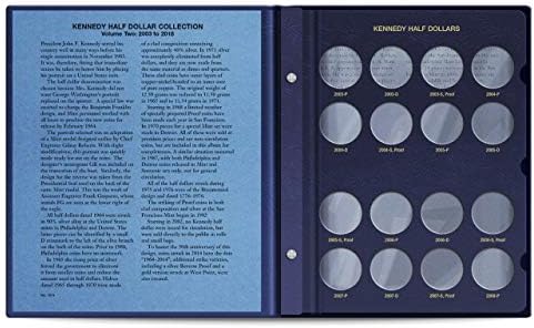 Албум монети в полдоллара Уитмена Кенеди 1964-2023 години №9127, 1974 и №4758
