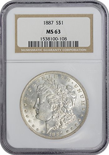 Доларът Морган 1887 година, MS63, NGC