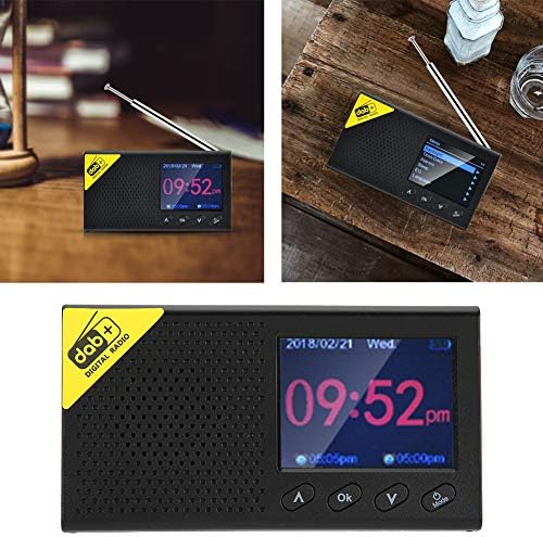 Цифрово радио-T osuny, Джобно Домашно радио DAB /DAB + и FM-приемник, 2,4-инчов LCD дисплей, Bluetooth Версия 5.0, Стереовыход, Двойна настройка на алармата