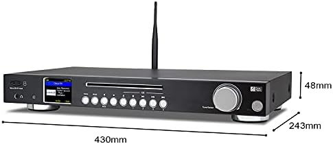 Интернет-радио тунер Ocean Digital WR-50CD, приемник, Wi-Fi/Bluetooth FM, стереовыходы на аналогови и цифрови изходи за свързване