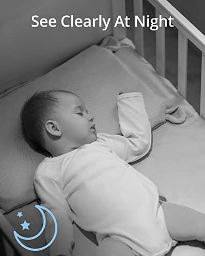 eufy Baby следи бебето 2, видеоняня с Wi-Fi, разделителна способност 2K с възможност за завъртане и наклон, разпознаване на крик