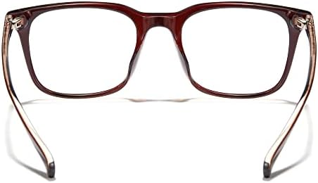 Cyxus TR90 Квадратна Мъжки Рамки За Очила С Прозрачни Лещи, Блокер Синя Светлина Очила, Ультралегкие Компютърни Очила
