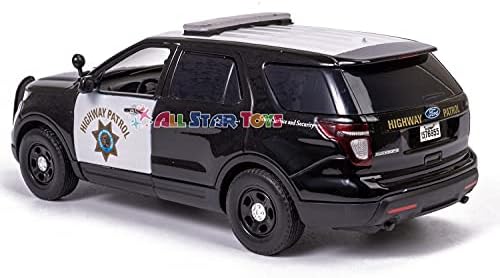 Motormax 1/24 CHP Калифорнийски пътен патрул B & W Ford PI Utility Полицай suv