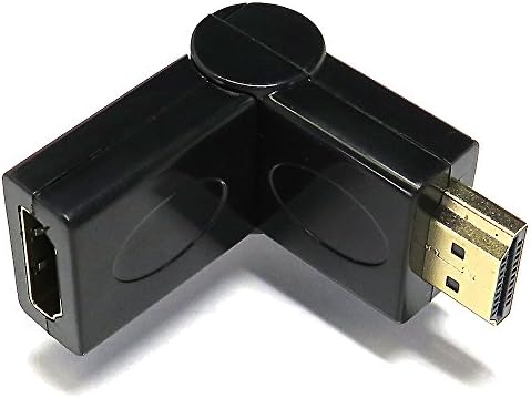 S-Service SHDM-HDMFLR HDMI Конвертор Адаптер, Странично оттичане, фланец L Тип A Мъжки Тип A Женски [R тип]