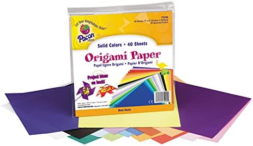 Хартия за оригами Улица на творчеството, различни цветове, 9 x 9, 40 Листа В опаковка, 2 опаковки
