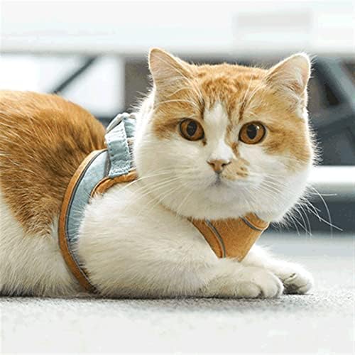 CXDTBH Котки Тяговый въженият жилетка в стил веревочного колан За котки, Разгуливающих по въже Котки, Артефактная верига за котки,