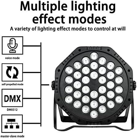 DJ Сценичното осветление, ZKEEZM 36 led Par лампи, RGB Осветление на партита, 7 Цвята Осветление с Звукоактивируемым дистанционно