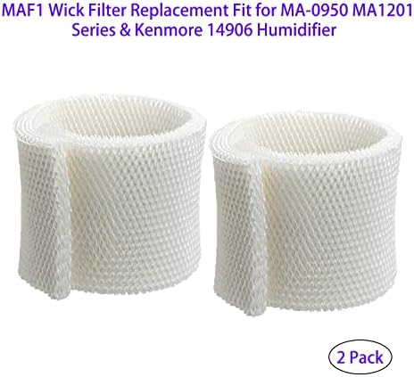 Сменяеми фитильные филтри овлажнител HOMFILBIT MAF1 са Подходящи за грижа за въздух Essick-Air Moist-Air MA1201 MA0950 Серия Kenmore 14906 Овлажнител MAF1 Филтър (2 опаковки)