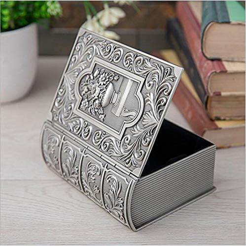 Anncus европейски творчески метална кутия за съхранение на бижута във формата на книга, кутия-органайзер за макиллажа, държач за памучни щеки Z181