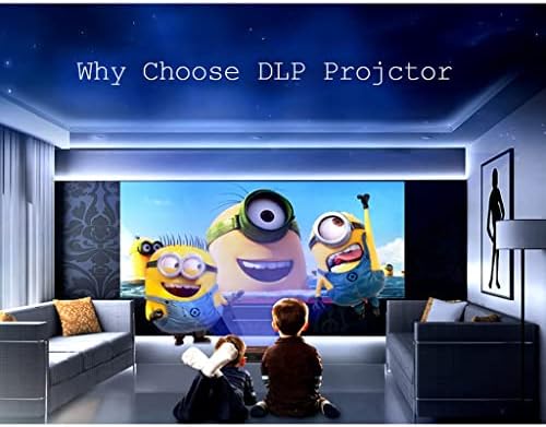 Видео проектор CLGZS За Домашно Кино с Пълна Резолюция 720p Led Безплатен Проектор за Домашно Кино за Смартфон