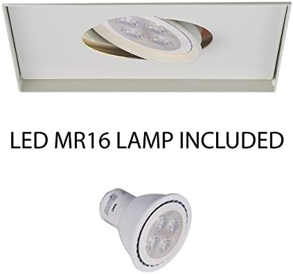 Осветление WAC, Низковольтная Невидима панел с множество единични крушки с 8 W MR16 LED Бели на цвят