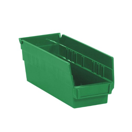 Сгъваеми пластмасови чекмеджета за съхранение на Aviditi, 11-5 /8 х 4-1 /8 x 4 инча, зелен, опаковка от 36 броя, за организации, домове, офиси, Гаражи и класни стаи